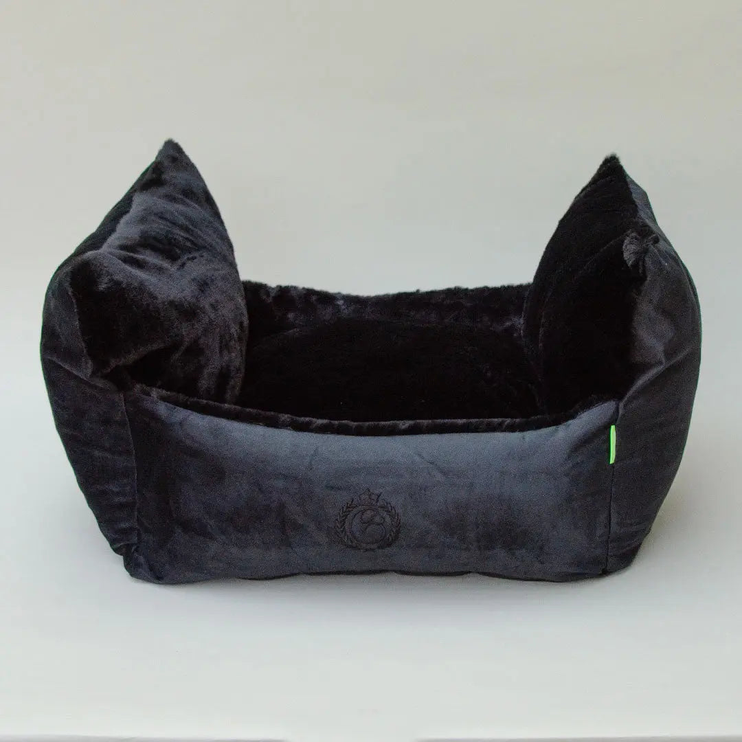 Elegantes Hundebett "Cocoon Cozy"-noir 4legs.de