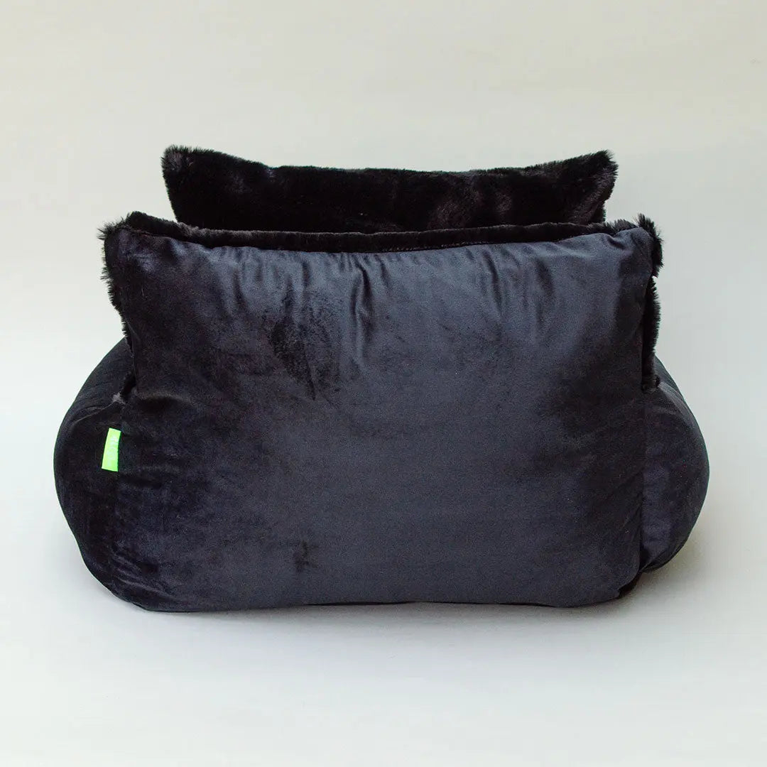 Elegantes Hundebett "Cocoon Cozy"-noir 4legs.de