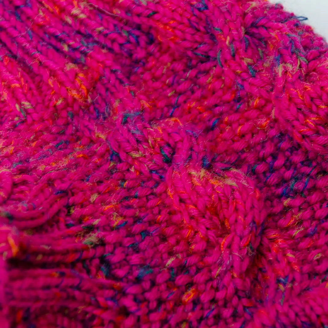 Handgestrickter Alpaka Hundepulli - fuchsia 4legs.de