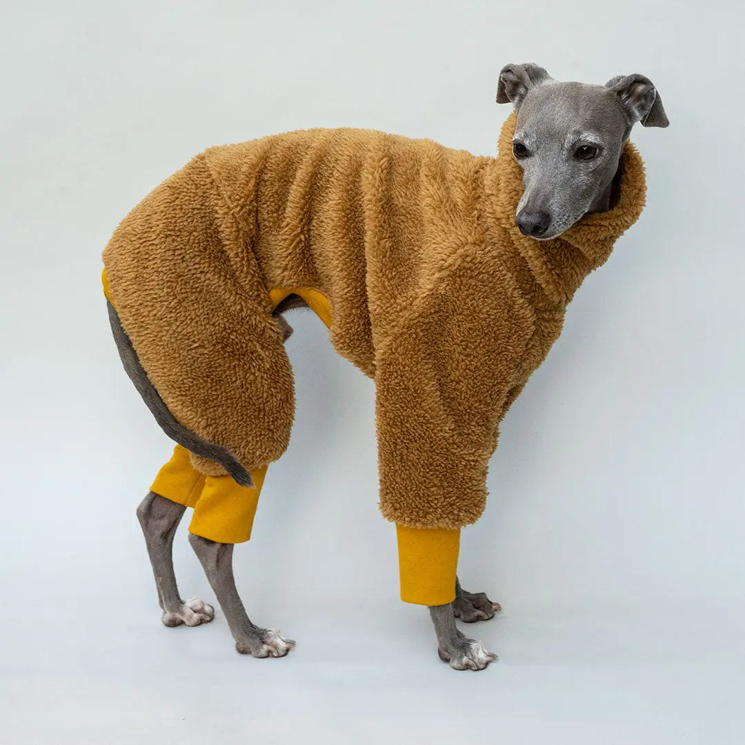 Hunde-Overall "Fozzie" Curry 4legs.de