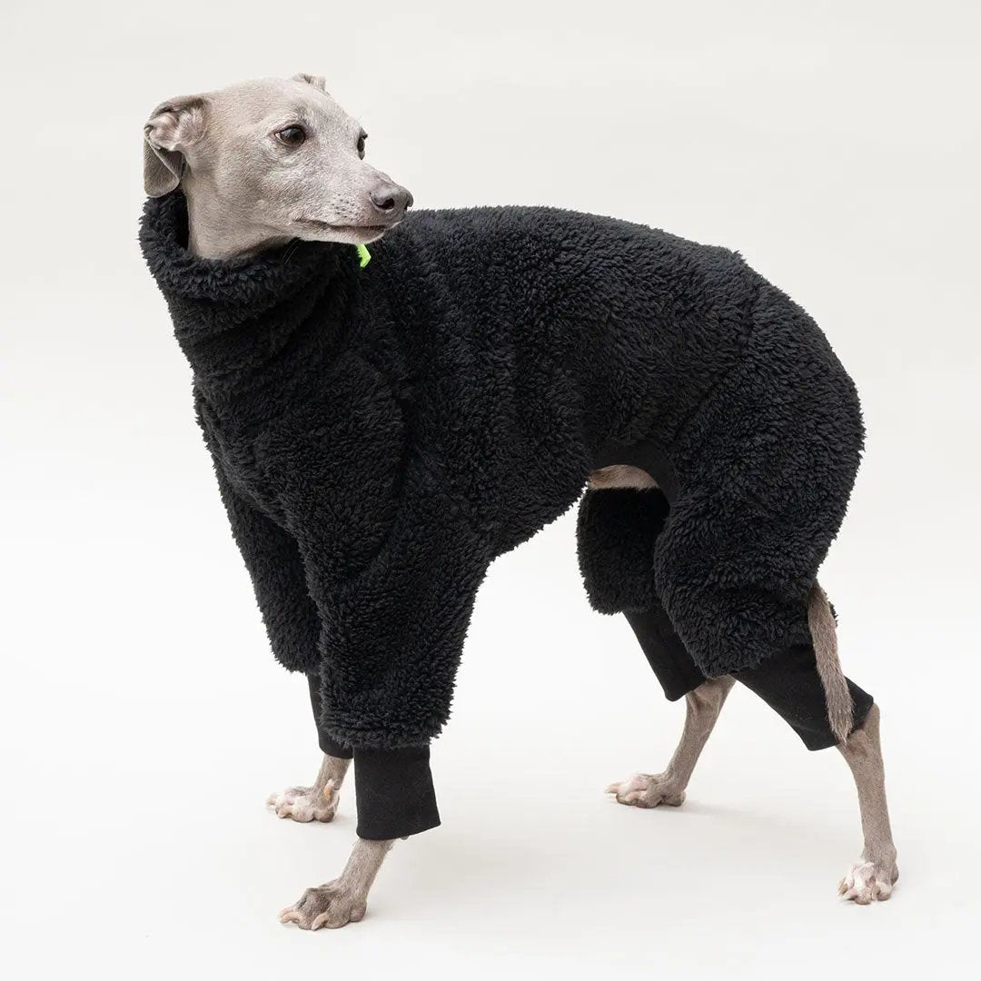 Hunde-Overall "Fozzie" black 4legs.de