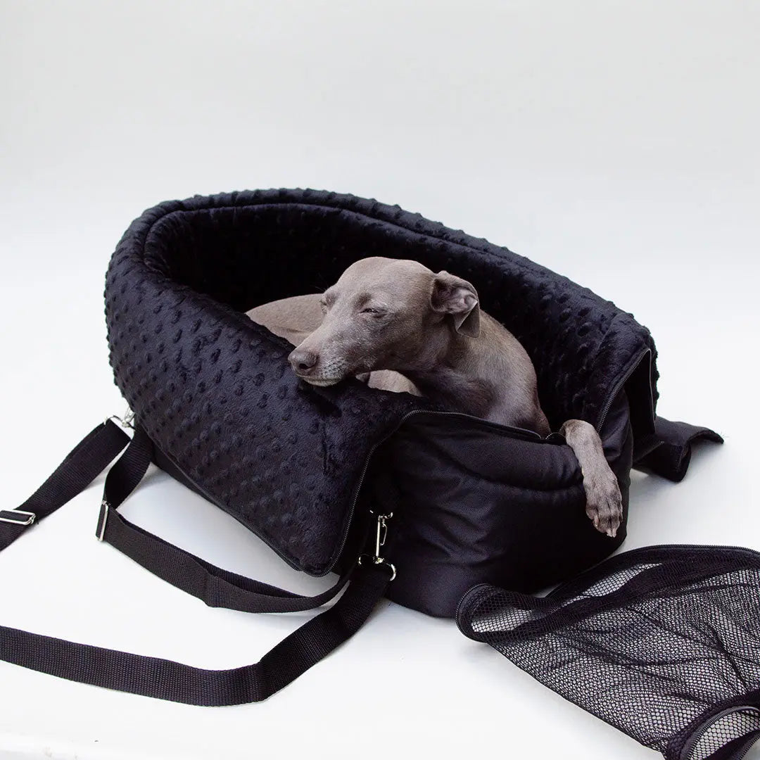 Hundeflugtasche "AIR EURO" Lunch & Dinner - black 4legs.de