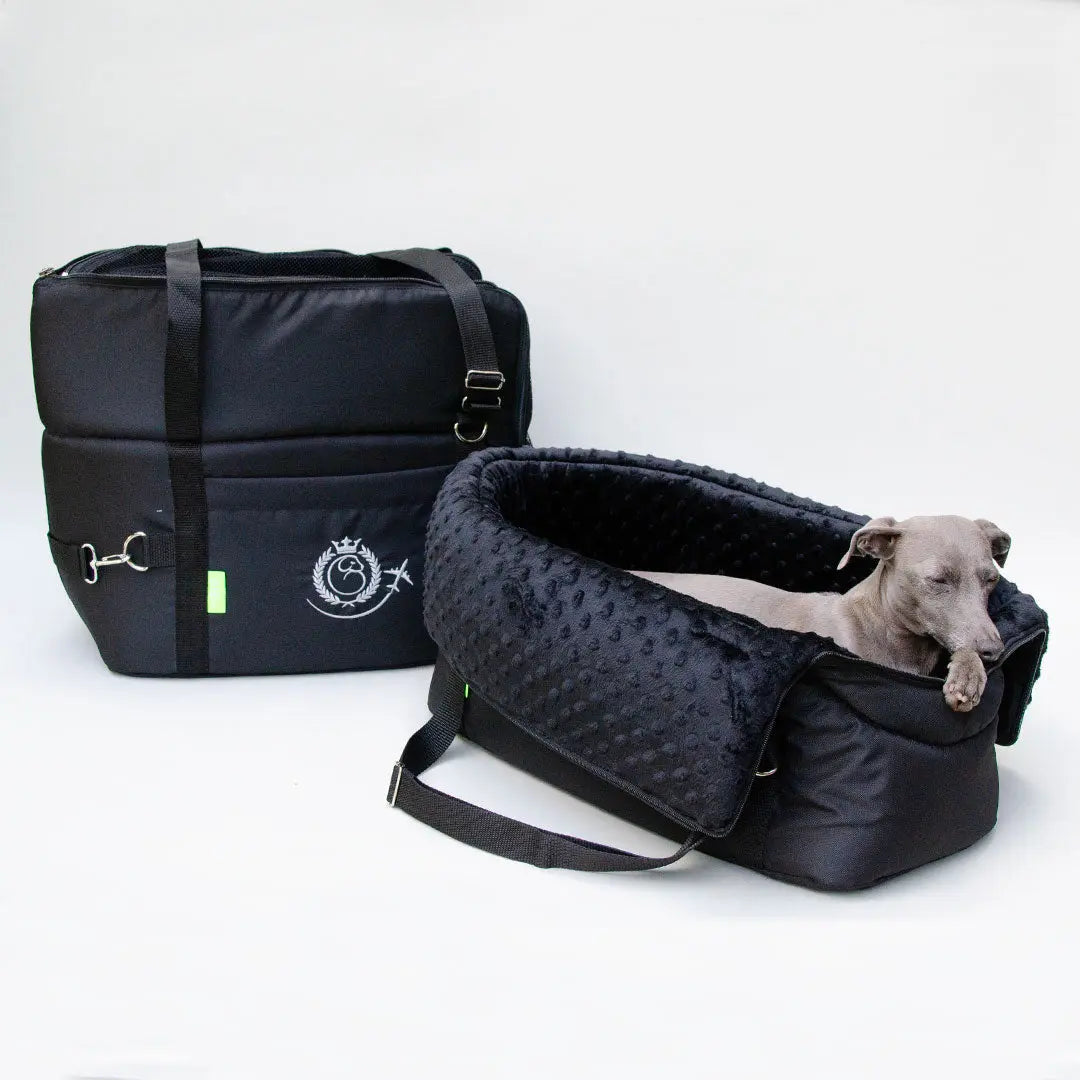 Hundeflugtasche "AIR EURO" Lunch & Dinner - black 4legs.de