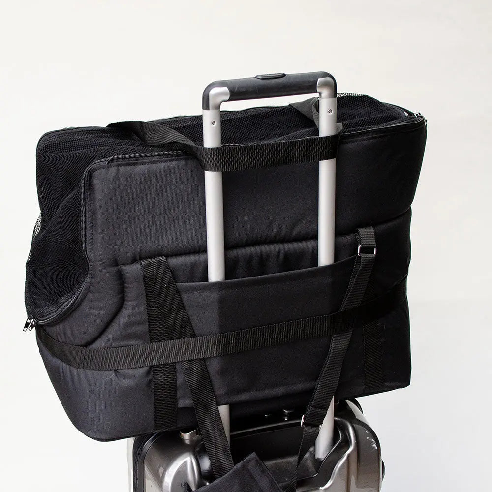 Hundeflugtasche "AIR EURO" Lunch & Dinner - black 4legs.de