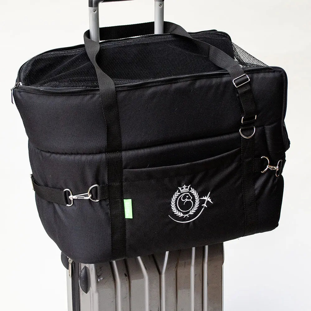 Hundeflugtasche "AIR EURO" Lunch & Dinner - black 4legs.de