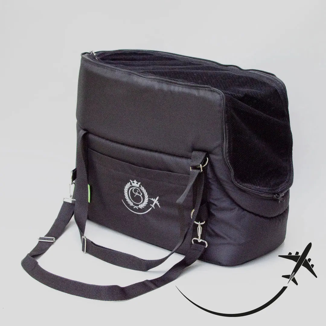 Hundeflugtasche "AIR EURO" Lunch & Dinner - black 4legs.de