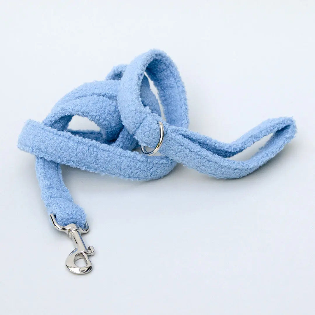 Kuschelige Hundeleine „Teddybaer“ - bleu 4legs.de