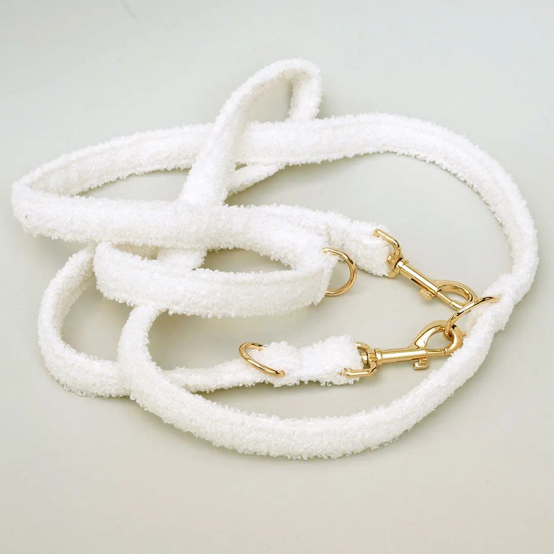 Kuscheliges Hundeleine „Teddybaer“ -Ecru 4legs.de