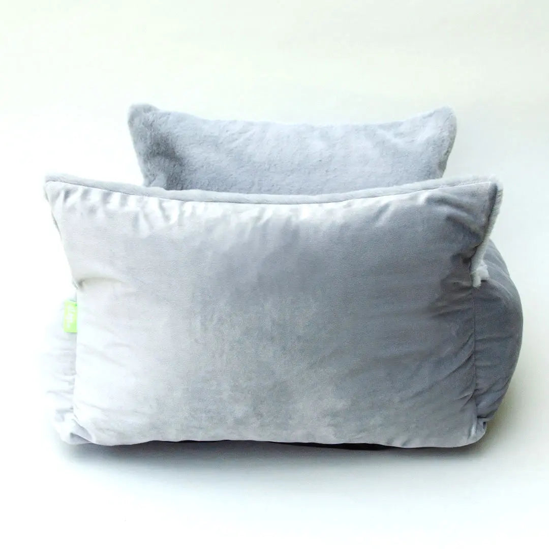 Luxus Hundebett "Cocoon Cozy"-silbergrau 4legs.de