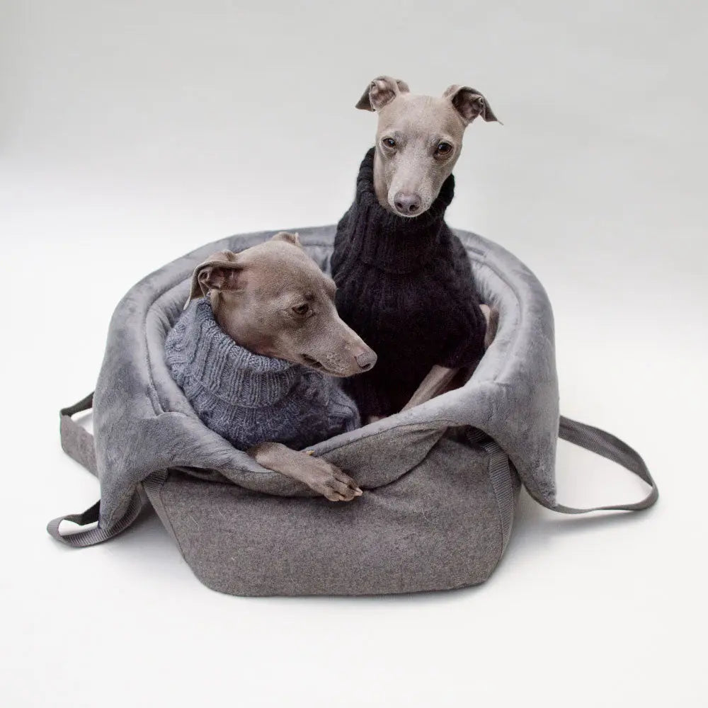 Pullover für Hunde aus 100% Kaschmir - schwarz 4legs.de
