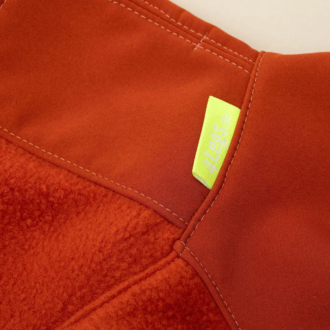 Softshell Hundepullover "Smart" - rostrot 4legs.de