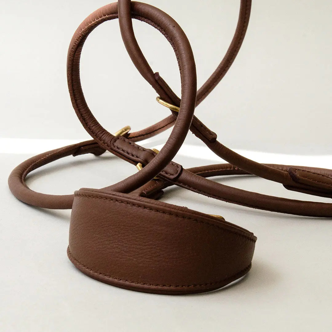 Windhundhalsband - "Greyhound Supersoft" brown 4legs.de